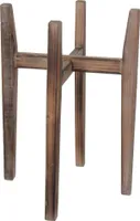 Mica Decorations Ascot Pflanzenständer - L43 x B43 x H60 cm - Holz - Hellbraun