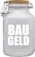 Spardose Geld Geschenk Ideen Bau Geld Transparent Größe XXL 3 Liter