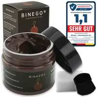 Binego® Lederreparaturset Leder & Kunstleder Reparatur Set | Lederreparatur Flüssigleder Lederfarbe Reparieren Reparaturset Aufbereitung | Braun