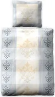 Jilda-Tex Digitaldruck Edelsatin Bettwäsche "Ornament" Satin Satinbettwäsche 100% Baumwolle