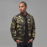 Urban Classics - LIGHT CAMO Bomber Jacket wood camo - XL