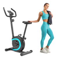 Hop-Sport Fitnessbike HS-015H VOX Heimtrainer für Zuhause Ergometer mit Pulsmessung belastbar bis 120 kg Türkis