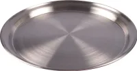 Edelstahl Tablett 35cm Serviertablett Frühstückstablett Dekoteller Kerzentablett