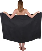 Betz XXL Duschtuch 100 x 150 cm BERLIN  Badetuch 100% Baumwolle Farbe – graphit
