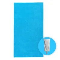 Funnies Strandtuch XL Turquoise Extra groß – 100 x 200 cm – Hochwertiges Strandtuch aus Baumwolle  – 500 Gramm/m2,  Dicke – extra weich – schnell trocknendes Badetuch – ideal für Strand, Sauna, Schwimmbad, Urlaub und Sport – Badetuch