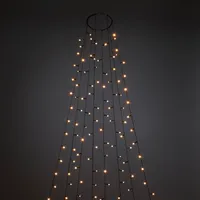 LED-Weihnachtsbaum für Fahnenmast Mehrfarbig 310 LEDs 300 cm 88230