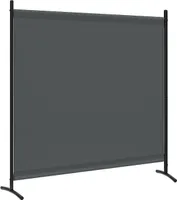 WOLTU Paravent, Raumteiler, 1-teiliger freistehender Sichtschutz, 180x177 cm, Dunkelgrau