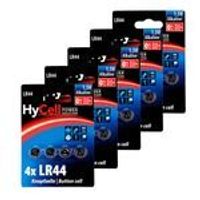 HyCell 20er Pack Alkaline Knopfzellen LR44 1,5V - Knopfbatterien - 20 Stück