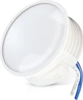 LED Insert Modul flach 600lm 230V 6,5W Kaltweiß 6000K für Einbaustrahler MR16 Ersatz Ø 50mm Einbauleuchten Rahmen Leuchtmittel Abstrahlung für Standard Einbaustrahler 24mm