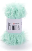 YarnArt Piuma Flauschgarn 100m/50g, Mintgrün, 100% Polyester, Ideal für Strickprojekte