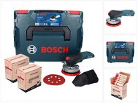 Bosch GEX 18V-125 Professional Akku Exzenterschleifer 18 V 125 mm Brushless + 2x Toolbrothers TURTLE Schleifset + L-BOXX - ohne Akku, ohne Ladegerät