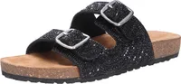 Tamaris Damen Pantolette, schwarz(blackglam (043)), Gr. 36
