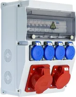 Baustromverteiler Komplett EDO ASTAT 119 PLUS IP65 32A/5P, 16A/5P, 4x230V