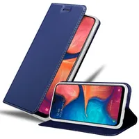 Cadorabo Handyhülle für Samsung Galaxy A10e / A20e Schutz Hülle in Blau Cover Etui Book Case Booklet