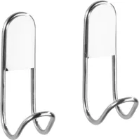 wandhaken 2 x 9 cm Stahl verchromt