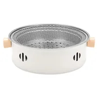 Tragbarer 26,5 cm Holzkohlegrill, Rauchfreier Tischgrill mit Lüfter, 556g - GRILLSTER