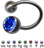 Universal Piercing Spirale: Lippe / Augenbraue / Ohr weiß (we)
