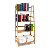 relaxdays Bücherregal Bambus braun 57,0 x 31,0 x 120,0 cm