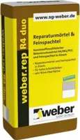 weber.rep R4 duo Reparaturmörtel & Feinspachtel Zementgrau, 20 kg