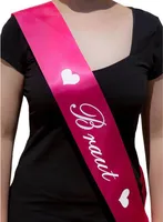Oblique Unique Schärpe Braut JGA Junggesellinnenabschied Hen Party pink