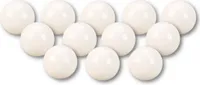 12 Stück Dekokugel Ø 4 cm Weiss Edelstahl