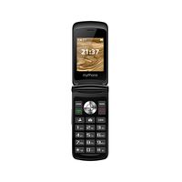 flipový mobilní telefon myPhone Waltz s SOS tlačítkem 3,5mm jackem Připojení Bluetooth černý