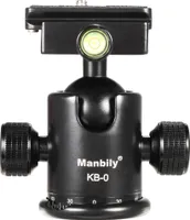 Manbily KB-0 Profesionální stativová hlava Hlava fotoaparátu Panoramatická kulová hlava Posuvná kolejnicová hlava se 2 integrovanými vodováhami Hliníková slitina Maximální nosnost 15 kg