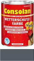 Consolan Wetterschutzfarbe Holz Schiefer 0,75L