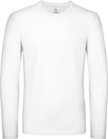 B&C Herren Langarm-T-Shirt #E150 RW6527 (S) (Weiß)