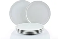 Pizzateller 30cm Porzellan weiß 6er Set
