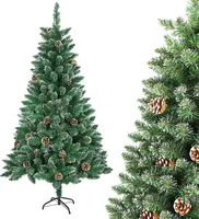 ACXIN 120cm Künstlicher Weihnachtsbaum, Christbaum Tannenbaum Grüne PVC mit Schnee-Effekt, Christbaum PVC Weihnachtsbaum Weihnachten-Dekoration