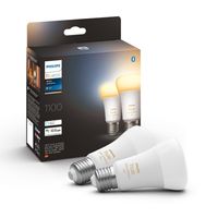 Philips Hue LED Lampe E27 2er Set 8W 800lm White Ambiance