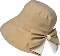 INF Sommerlicher Fischerhut mit Schleife Khaki