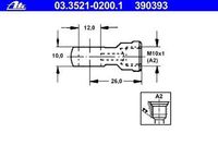 ATE Ringstutzen Rohrleitung 03.3521-0200.1 32 0mm 12 0mm