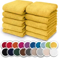Frottier Seiftücher 10er Pack 30x30cm, 100% Baumwolle, Gelb