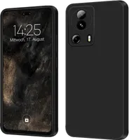 Hülle für Xiaomi 13 Lite 5G Case Cover Bumper Silikon Softgrip Schutzhülle Farbe: Schwarz