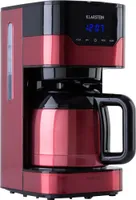 Klarstein 1,2 L Kaffeemaschine mit Thermoskanne und Timer, Kaffeemaschine Filtermaschine für 12 Tassen, 800 W Filter Kaffeemaschine Groß, Filterkaffeemaschine mit Edelstahl-Thermoskanne für Kaffee