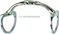 Sprenger DYNAMIC RS Gebiss 14mm Sensogan Olivenkopf doppelt gebrochen, flache Ringe , Größe Gebiss:135mm