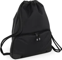 Bagbase Athleisure Turnbeutel Wasser abweisend BC3402 (Einheitsgröße) (Schwarz/Schwarz)