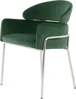 Stuhl Corey 100 Grün / Silber