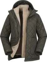 Mountain Warehouse - "Nebraskan" prošívaná bunda 3 v 1 pro ženy MW3660 (38 CZ) (Khaki zelená)