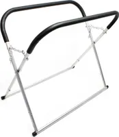 Wiltec Klappbarer Windschutzscheibenständer, höhenverstellbar 80-100 cm, belastbar bis 75 kg, Reparaturständer, Scheibenbock, Lackierständer