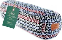 #DoYourYoga  Yoga-Bolster Tarik  - gefüllt mit Dinkelspelz - Rund - Style 17