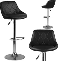 Barhocker mit Rückenlehne Nerra schwarz