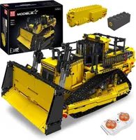 Bausteine Mould King 15084 Ferngesteuerter Bulldozer MOC Klemmbausteine 1508 Teile