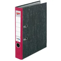 herlitz 5141304 maX.file nature Ordner rot marmoriert Karton 5,0 cm DIN A4