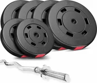 Hop-sport Činková sada 57 kg | Cementové kotúče a tyče | Posilňovacia sada