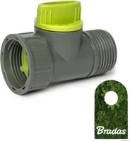 Schlauchkupplung Reparator Schlauchverbinder Hahnanschluß 1/2" 3/4" 1" Bradas 42. Hahnstück 3/4" m. Ventil