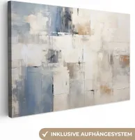 MuchoWow® - Leinwandbilder - Aquarell - Abstrakt - Kunst, Wandbild, Wanddeko Bilder Wohnzimmer, 120x80 cm