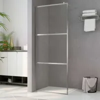 vidaXL Parawan prysznicowy do kabiny prysznicowej z przezroczystym szkłem ESG 80x195 cm